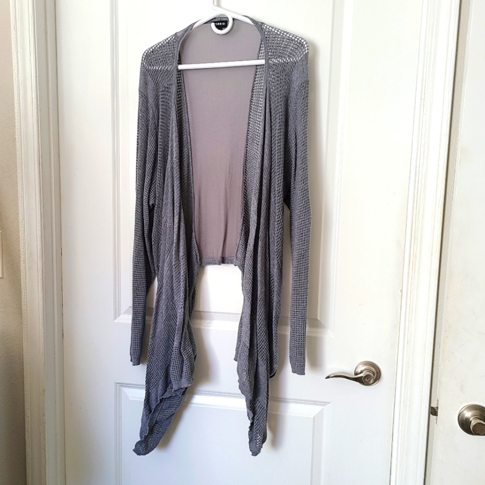 Gray torrid cardigan sz 3